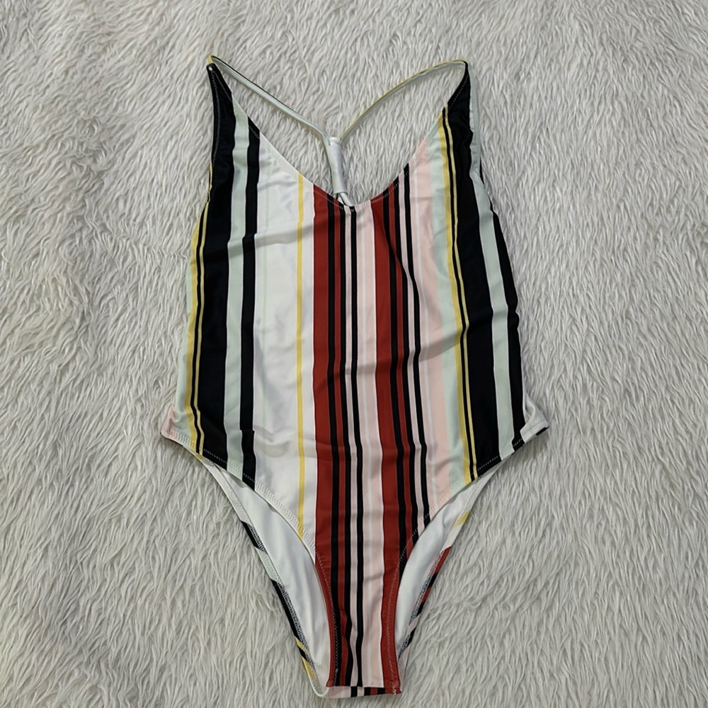 VOLCOM striped Swimsuit size medium